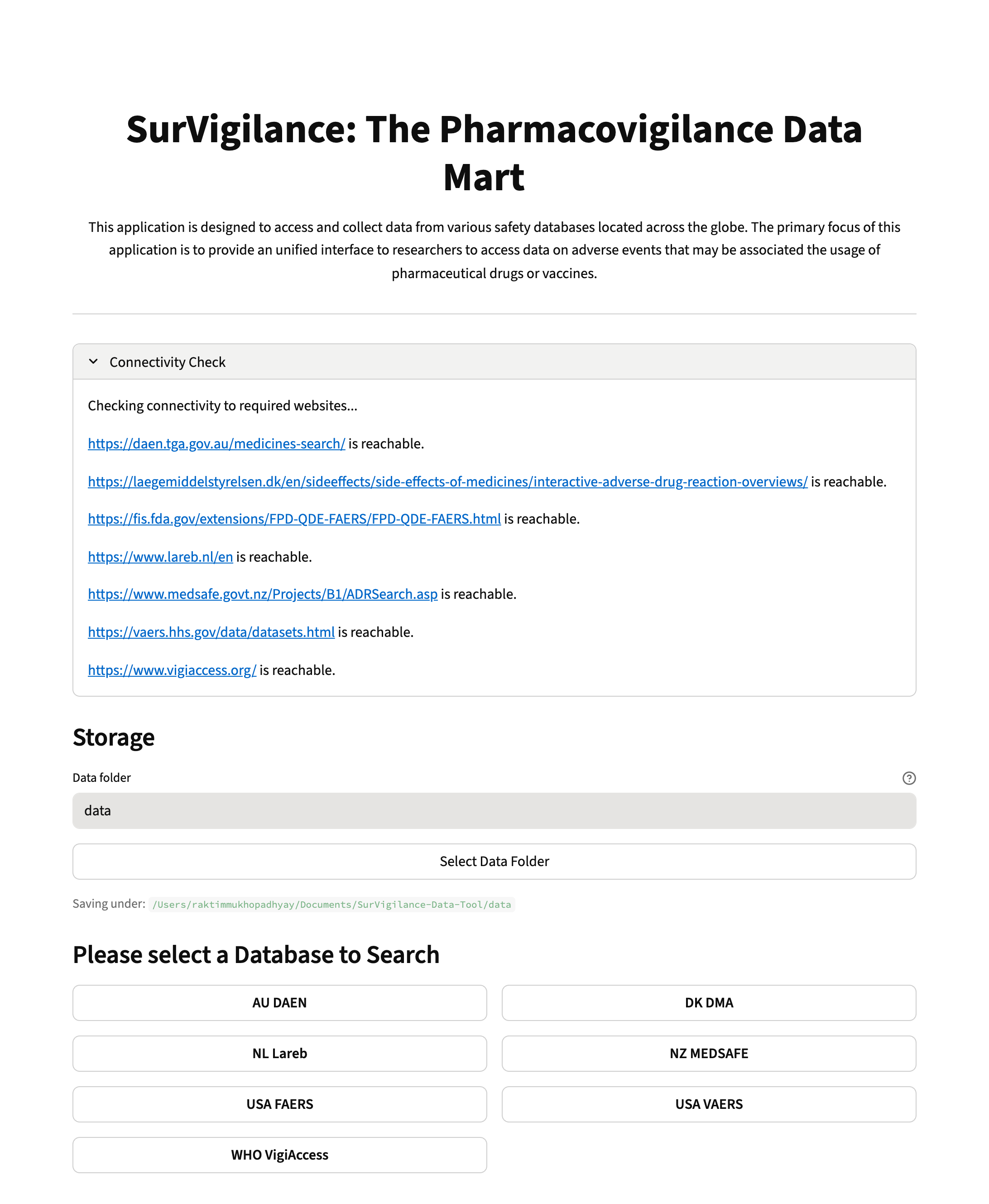 Dashboard Landing Page